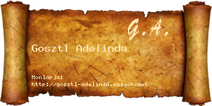 Gosztl Adelinda névjegykártya